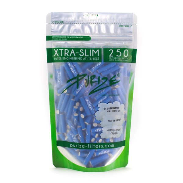 Purize Xtra Slim Blau • Aktivkohlefilters für Joints 1