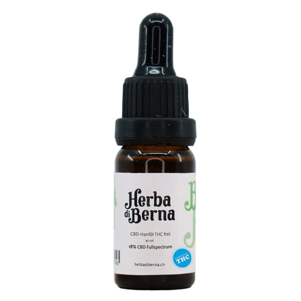 Herba di Berna THC-Freie Bio CBD Tropfen 18% • CBD Öl Broad Spectrum