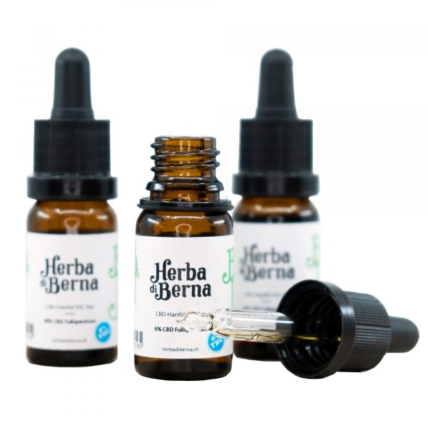 Herba di Berna THC-Freie Bio CBD Tropfen 6% • CBD Öl Broad Spectrum 1