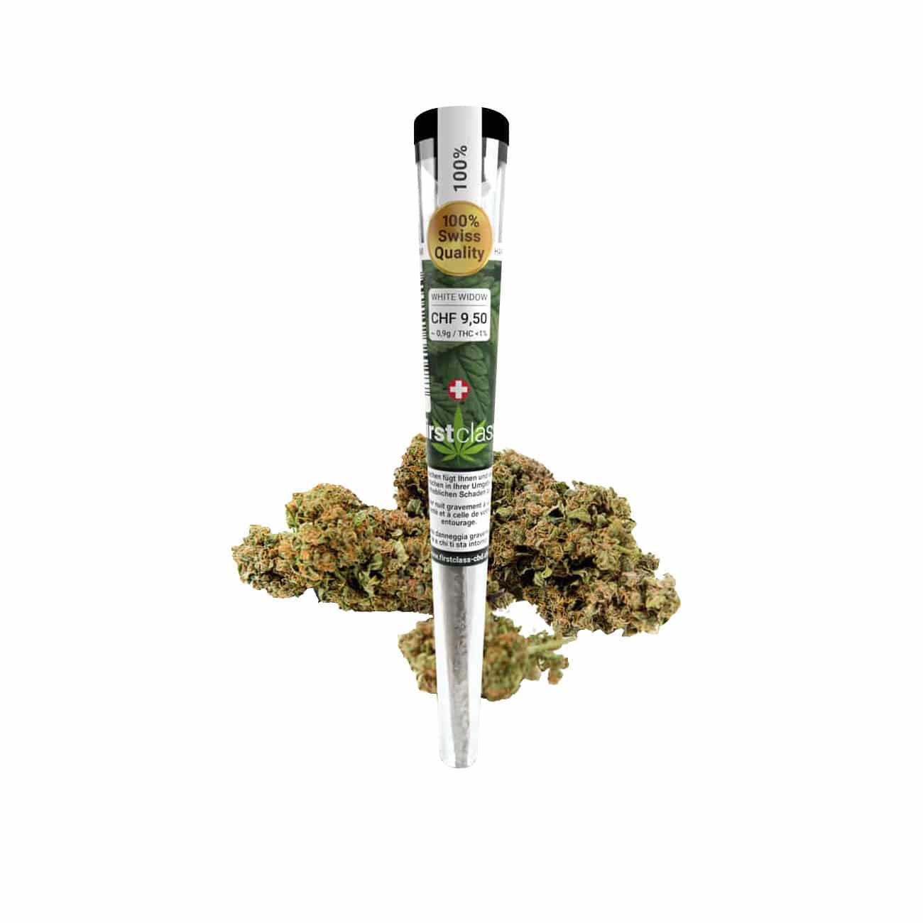 Bild von Pure White Widow Pre-Rolls • CBD Joints Indoor