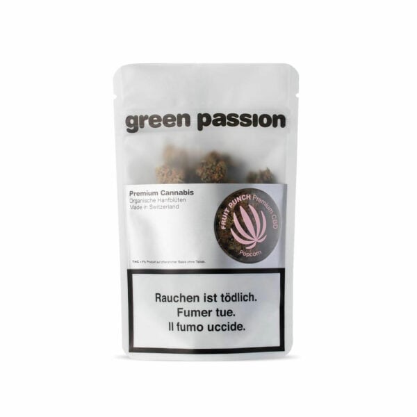 Green Passion Fruit Punch Popcorn • Small CBD Buds Indoor