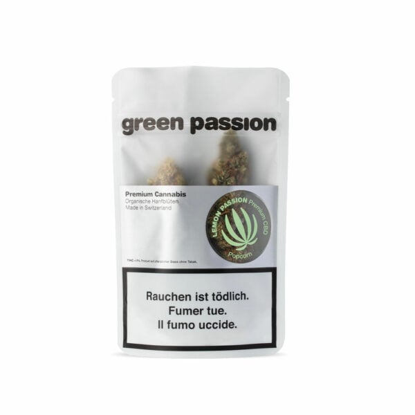 Green Passion Lemon Passion Popcorn • Small CBD Buds Indoor