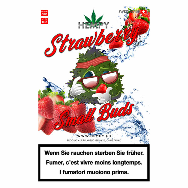 Hempy Strawberry Minibuds • Small CBD Buds Indoor