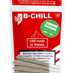 B-Chill Green Skunk Pre-Rolls • CBD Joints Outdoor
