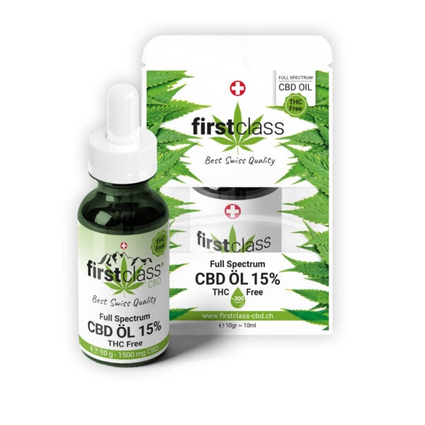 First Class CBD CBD Tropfen 15% Ohne THC • CBD Öl Broad Spectrum 1