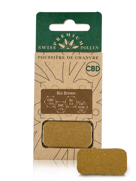 Swiss Premium Pollen Bio Brown • CBD Pollen Outdoor