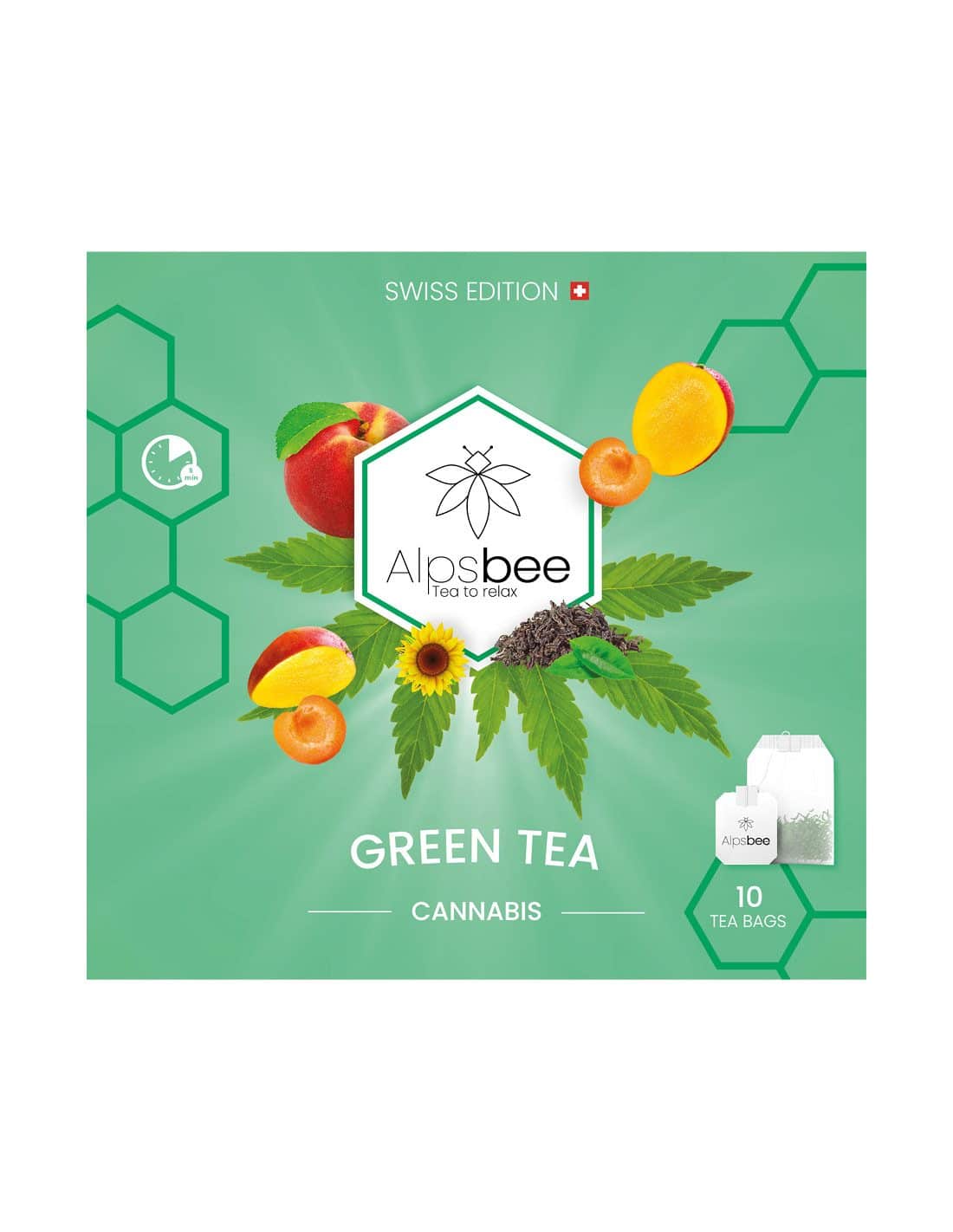 Alpsbee Green Tea • Hanftee