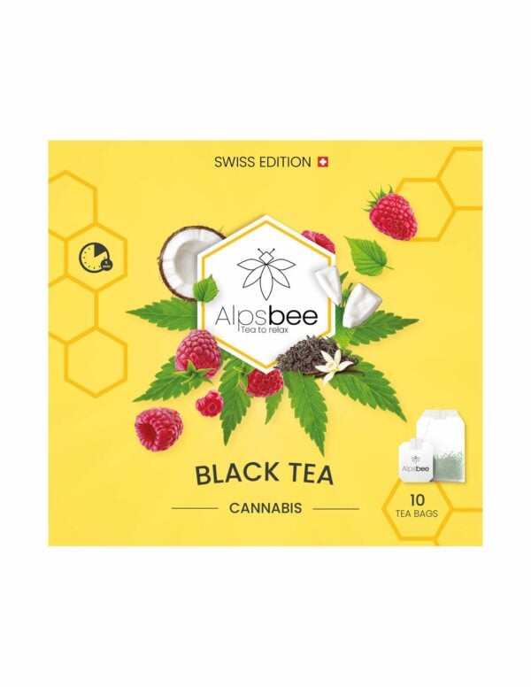 Alpsbee Black Tea • Thé Noir à Base de Chanvre