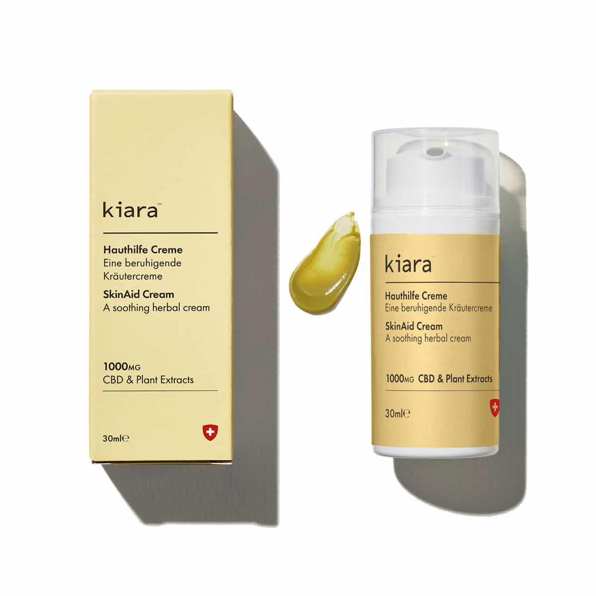 Kiara Naturals Skin Aid • Crème CBD aux Plantes Sauvages et Huiles Essentielles