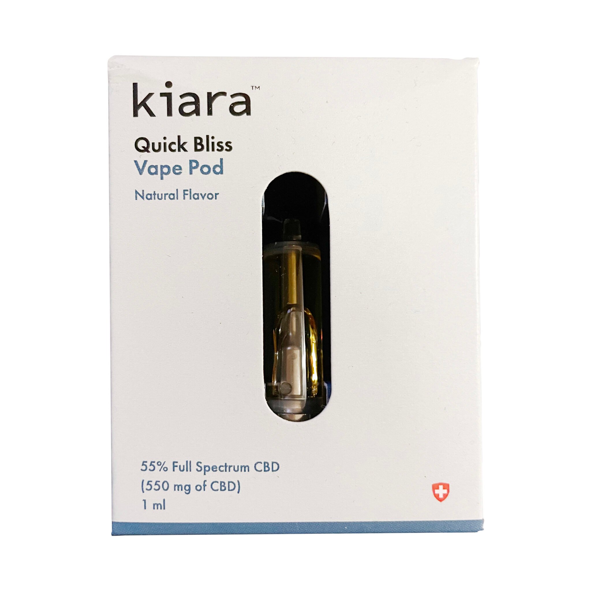 Kiara Naturals Pods de Recharge pour Vape Pen • Distillat de CBD