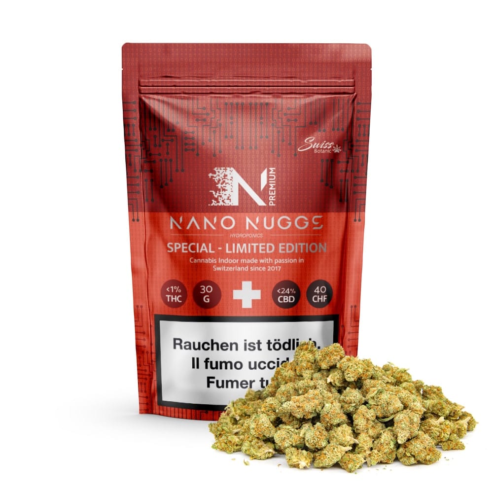Swiss Botanic Nano Nuggs Special Limited Edition • Small CBD Buds Indoor