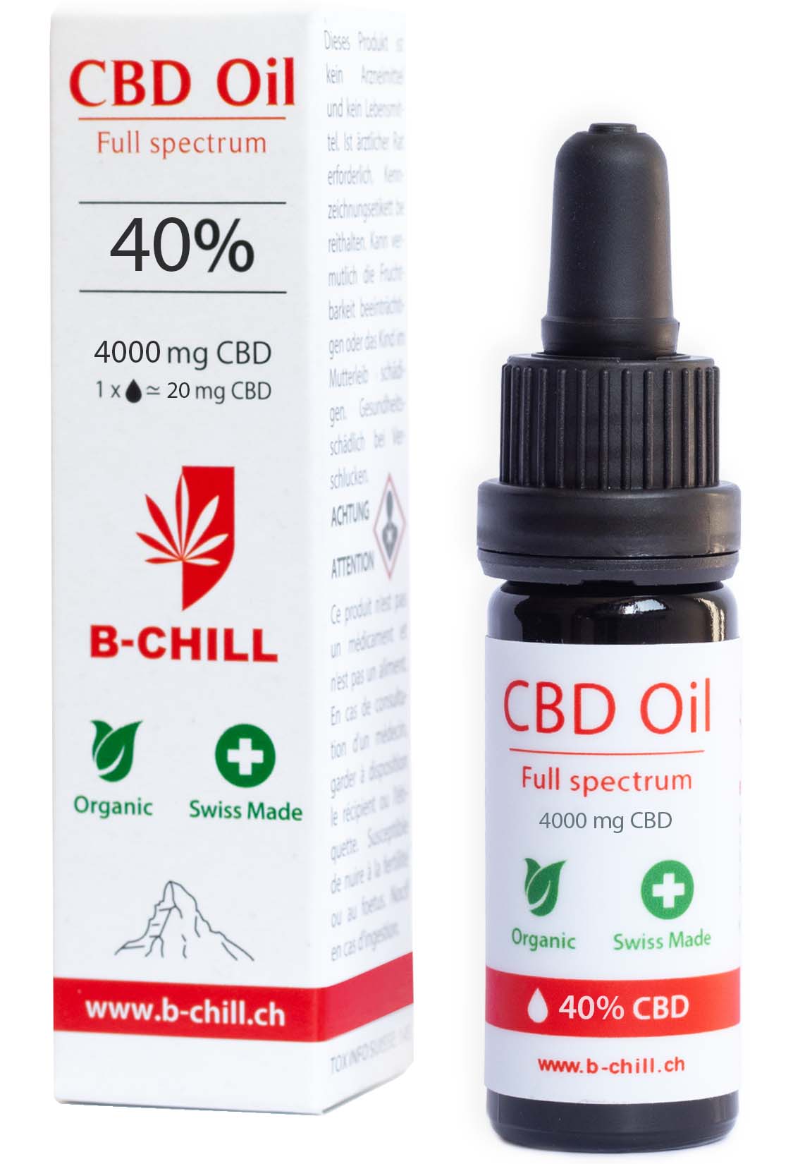 B-Chill Huile CBD 40% • Full Spectrum
