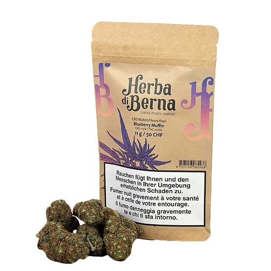 Herba di Berna Blueberry Muffin • CBD Blüten Indoor 1