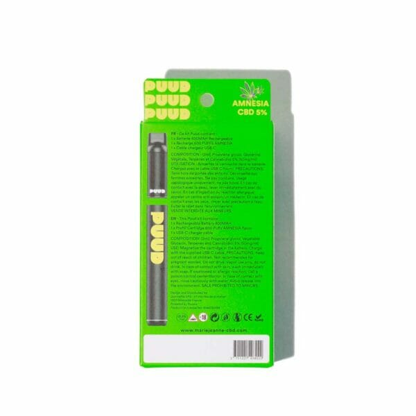 Marie Jeanne Puud Amnesia • CBD Puff Rechargeable 1
