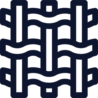 A pictogram representing hemp fibers