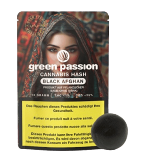 Green Passion Black Afghan CBD Hash 1