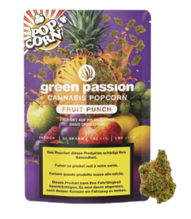 Green Passion Fruit Punch Popcorn Small CBD Buds Indoor 1