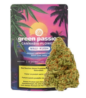 Green Passion Maui Kush CBD Flower Indoor 1