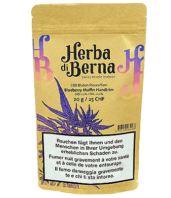 Herba di Berna Blueberry Muffin Handtrim CBD Trim Indoor – image 3