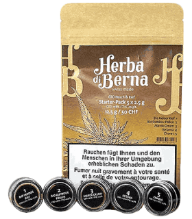 Herba di Berna Hash Starter Pack Tasting Set of 5 1