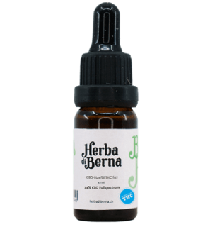 Herba di Berna THC-Free Organic CBD Drops 24% CBD Oil Broad Spectrum 1