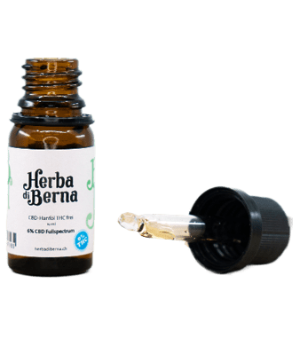 Herba di Berna CBD Öl 6% THC-frei Breitspektrum Hanftropfen – Bild 3