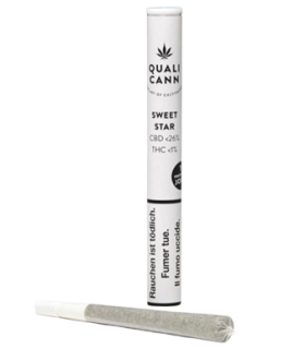 Qualicann Sweet Star Pre-Roll CBD Joint Indoor 1
