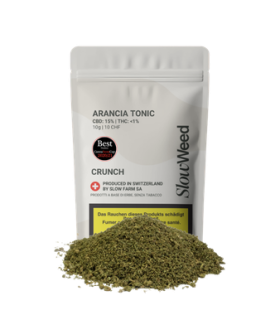 Slow Weed Arancia Tonic Crunch CBD Trim Outdoor 1