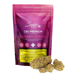 Swiss Botanic Cherry Cosmo CBD Flower Indoor 1