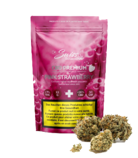 Swiss Botanic Pink Strawberry CBD Flower Indoor 1