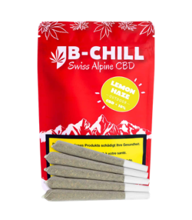 B-Chill Lemon Haze Pre-Roll CBD Joint Outdoor 1