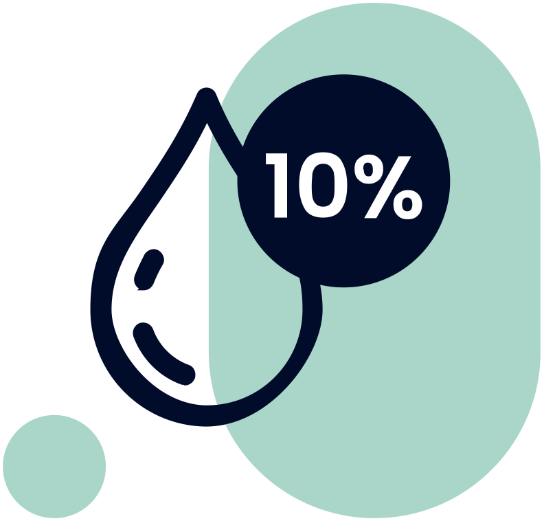 Produit CBD avec une concentration de 10 %.
