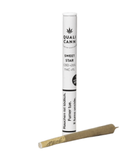 Qualicann Sweet Star Pre-Roll CBD Joint Purize Activated Charcoal Filters 1