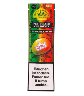 Swiss Premium Pollen Mango Haze Pre-Rolls CBD Joints Flower + Hash