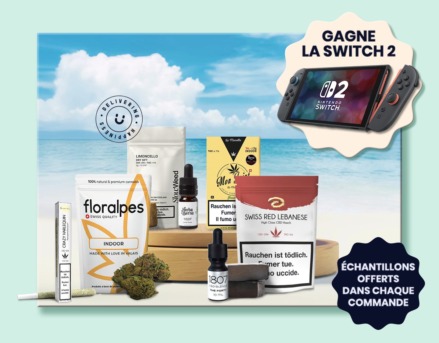 Visuel uWeed sur un sujet CBD