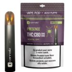 Cannaliz Kit de Vape Presence Batterie rechargeable + Cartouche CBD Lemon Haze