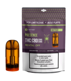 Cannaliz Presence Zkittlez Vaping Pod CBD Cartridge 1