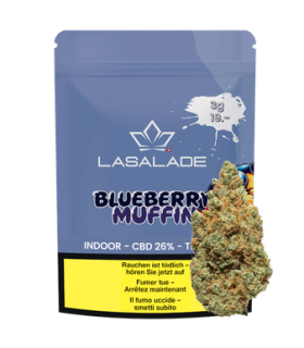 La Salade Blueberry Muffin Minibuds Small CBD Buds Indoor