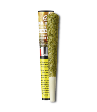 Coated Supreme Pre-Rolled CBD Joint Indoor Trim + Cold Cure + Live Resin - 1pc