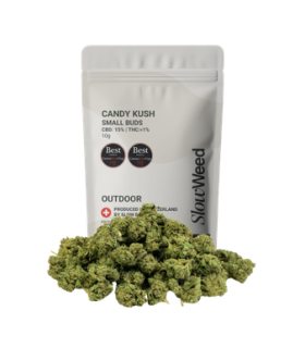 Slow Weed Candy Kush Minibuds Small CBD Buds Outdoor 1