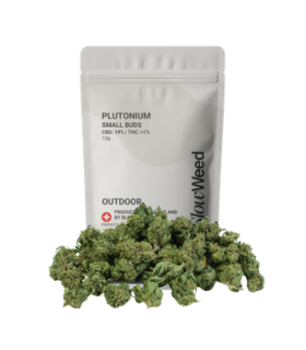 Slow Weed Plutonium Minibuds Small CBD Buds Outdoor 1
