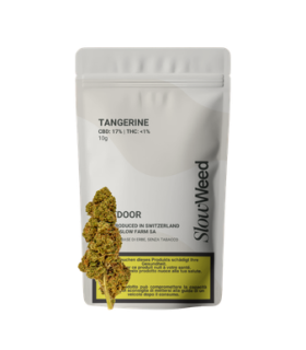 Slow Weed Tangerine CBD Flower Outdoor 1