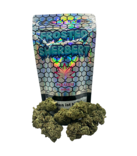 Paradise Weeds Frosted Sherbert CBD Flower Indoor 1