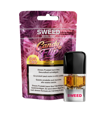 Sweed Candy Flip Vape Pod with Full-Spectrum 50% CBD Distillate 1