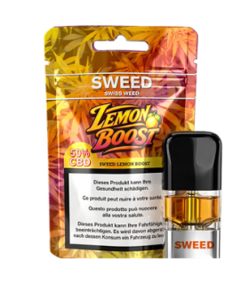 Sweed Lemon Boost Cartouche pod avec 500mg de CBD full spectrum